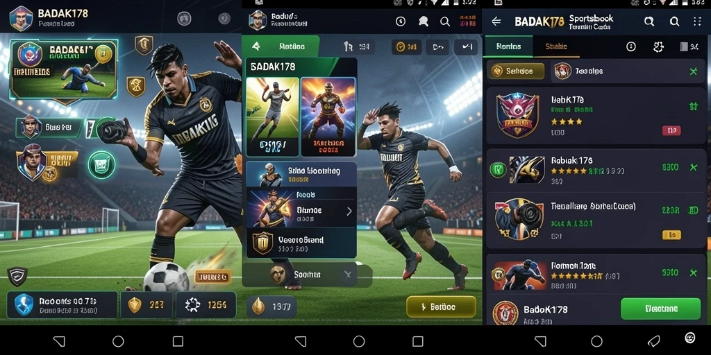 Tampilan gameplay menarik di aplikasi Sportsbook BADAK178.