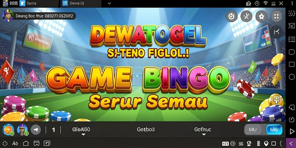 Tampilan menarik gameplay Bingo DEWATOGEL yang seru dan mendebarkan.