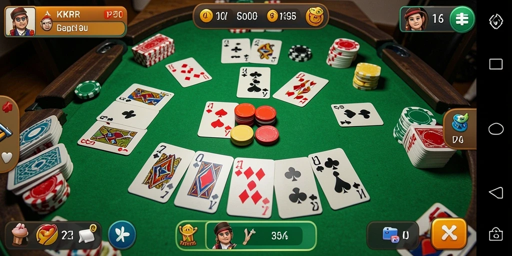 Screenshot gameplay Gaple yang seru di KKRP.