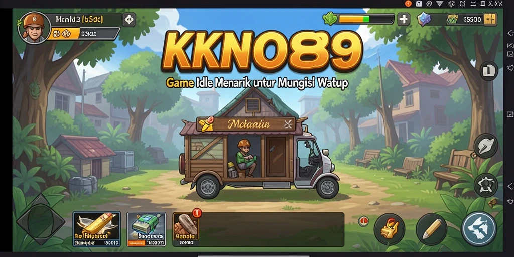 Screenshot utama KNO89 menampilkan gameplay Idle yang mengasyikkan.