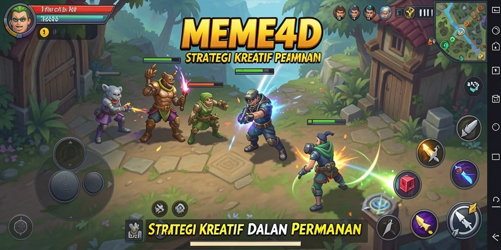 Tampilan gameplay strategis yang menantang di MEME4D.