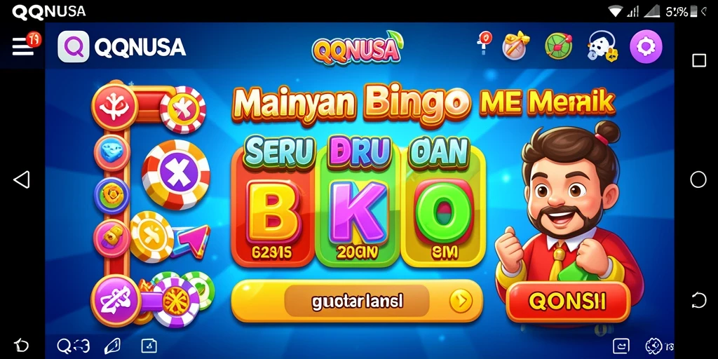 Screenshot gameplay QQNUSA yang menyenangkan dengan Bingo seru.