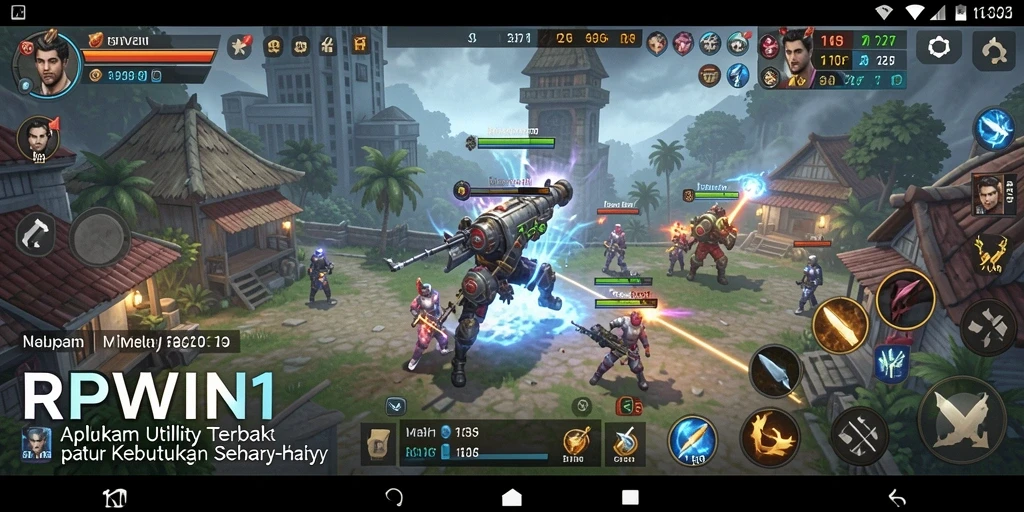 Screenshot utama RPWIN1 menampilkan antarmuka aplikasi Utility yang sederhana dan efisien.