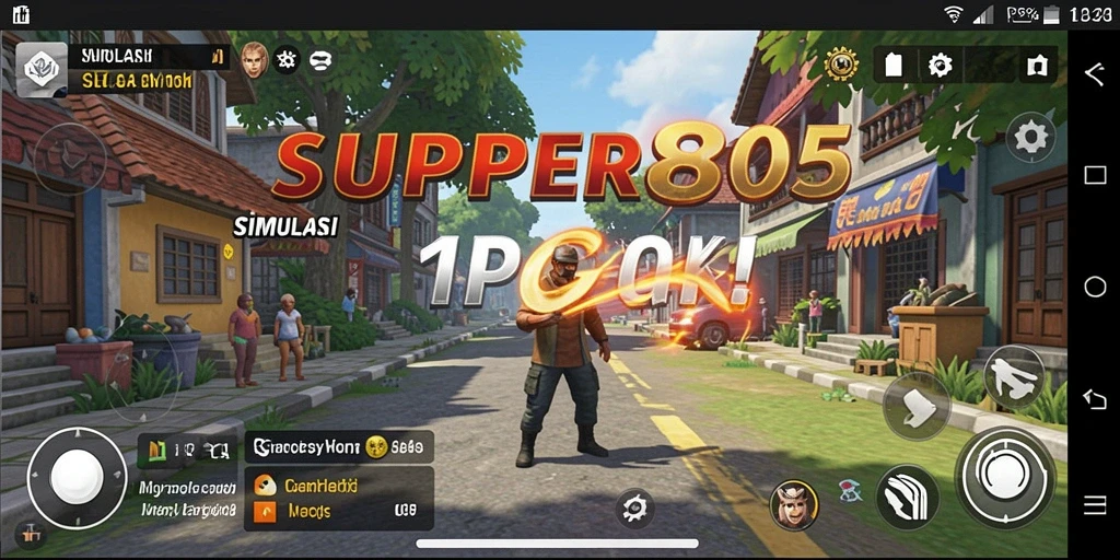Tampilan menarik gameplay SUPER805 dengan elemen simulasi unik.