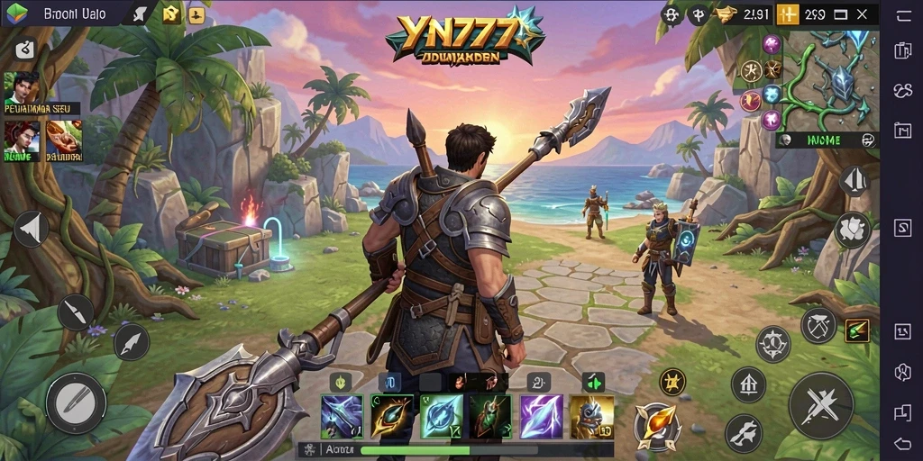 Tampilan gameplay seru dan mendebarkan dalam YN777.